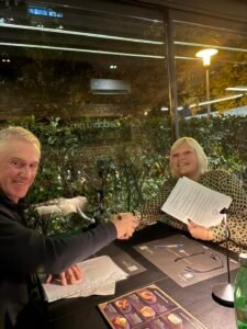 Wendy with Zeljko Handshake Lake Sumbar