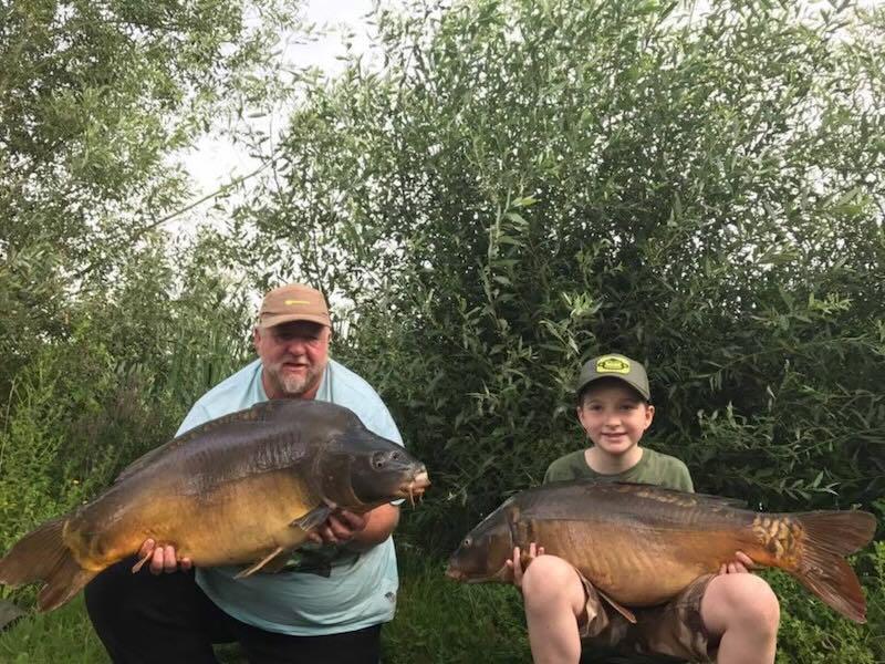 Scenic French carp lake ideal for group fishing holidays with friends