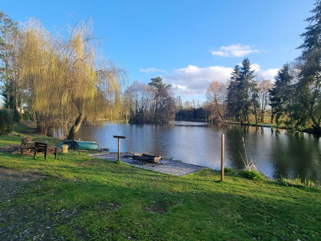 Peaceful carp lake setting ideal for anglers looking for hidden gem fishing venues