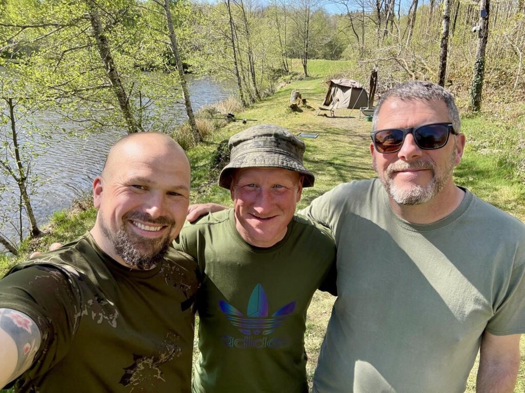 Happy carp anglers